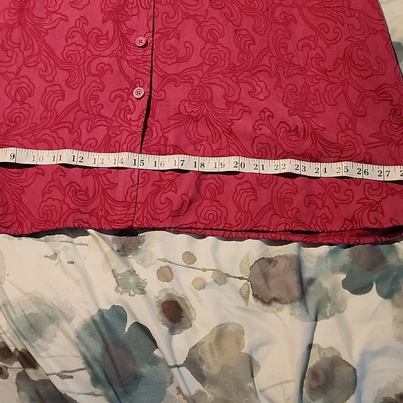 Studio Works Woman size 3X pink long sleeve button down blouse - Picture 7 of 9